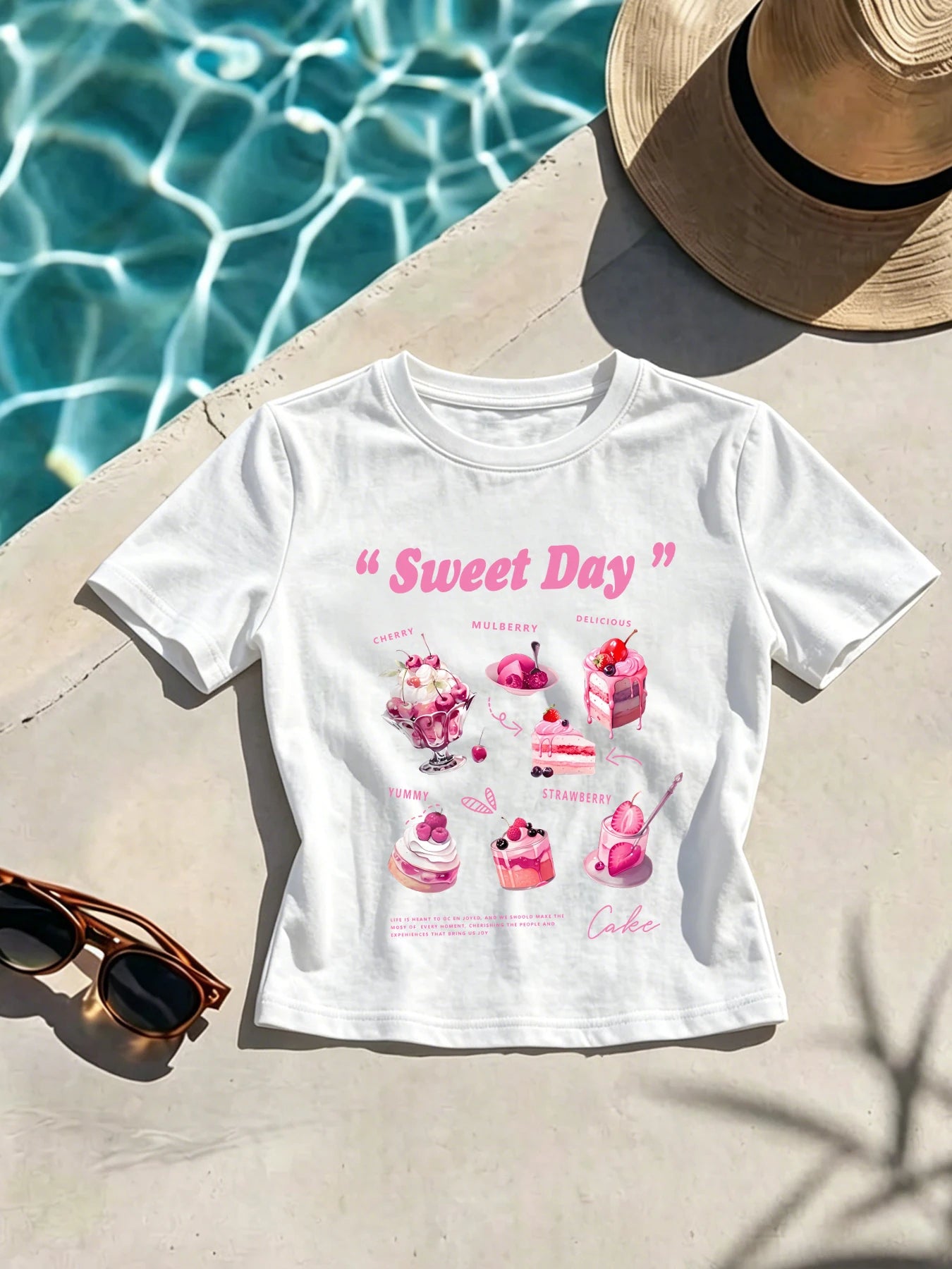 Cake Print Slim Tee